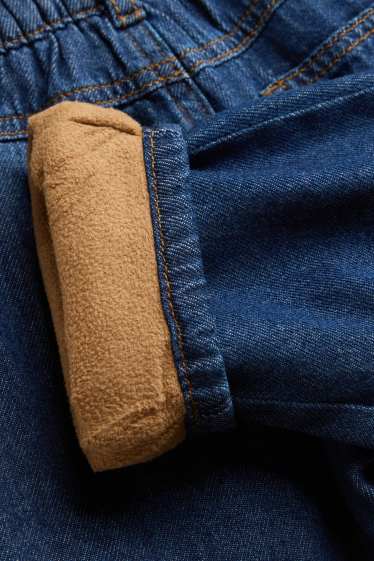 Bebeluși - băieți - Jeans bebeluși - jeans termoizolanți - denim-albastru