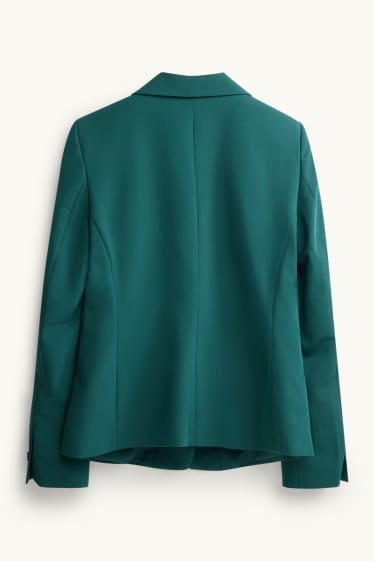 Damen - Business-Blazer - tailliert - dunkelgrün