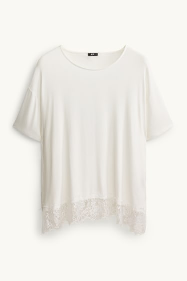 Donna - T-shirt - curvy fit - bianco