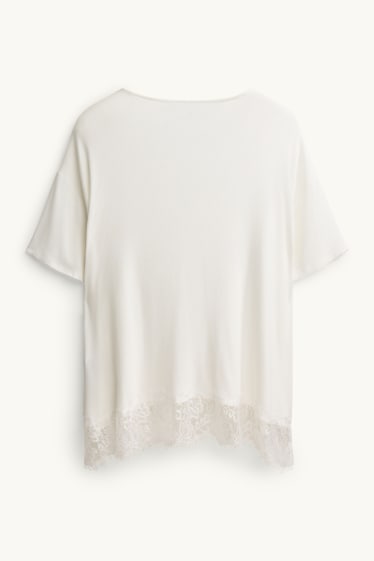 Donna - T-shirt - curvy fit - bianco