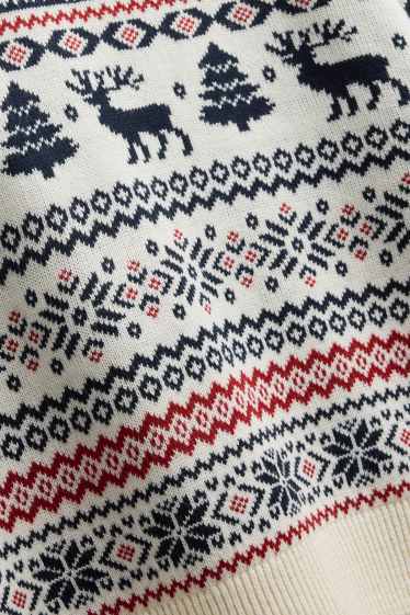 Herren - Weihnachtspullover - weiß