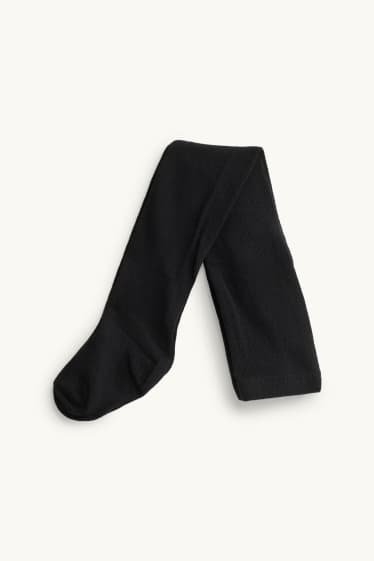 Copii - Fete - Set - pulover, fustă și dresuri - 3 piese - bordo / negru