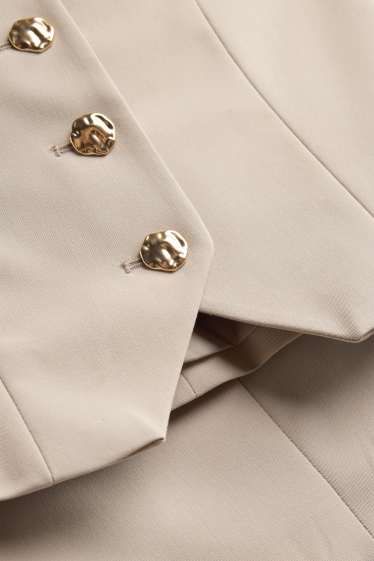 Femmes - Gilet sans manches de bureau - regular fit - beige clair
