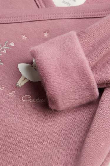 Bébés filles - Ballerine - tenue de Noël nouveau-né - doublée de peluche - blanc / rose