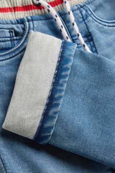 Copii - Băieți - Straight jeans - jeans termoizolanți - LYCRA® - denim-albastru