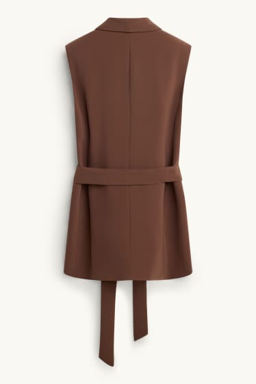 Donna - Gilet business - regular fit - marrone