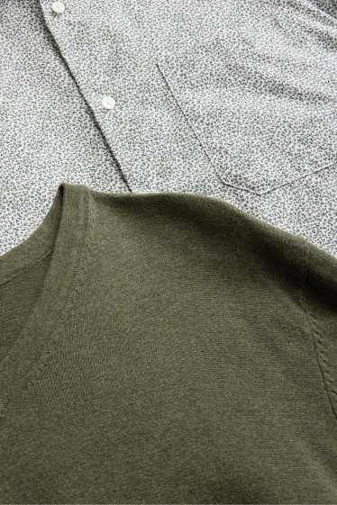 Home - Conjunt - jersei i camisa formal - 2 peces - verd