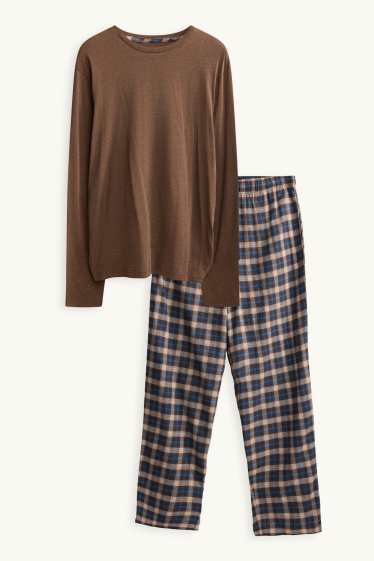 Herren - Pyjama - braun