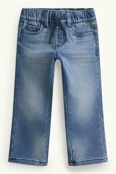 Kinderen: jongens - Straight jeans - thermojeans - jeansblauw