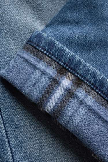 Kinderen: jongens - Straight jeans - thermojeans - jeansblauw