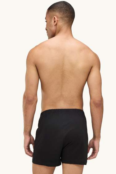 Uomo - Confezione da 2 - boxer - jersey - nero