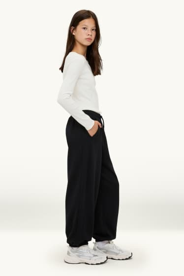 Bambine - Pantaloni sportivi - nero