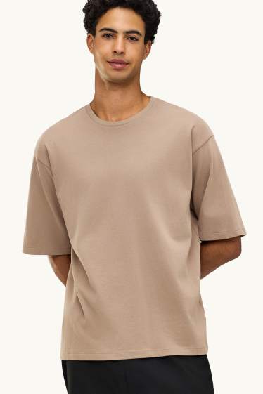 Herren - T-Shirt - Oversized - beige