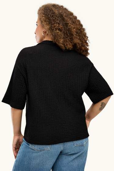 Femmes - Polo - regular fit - noir