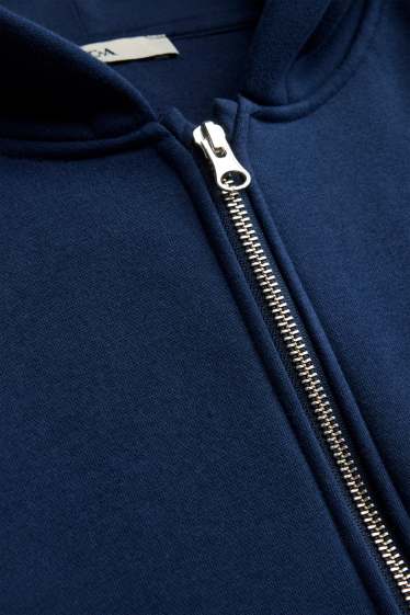 Children Boys - Sweatshirt with zipper - dark blue