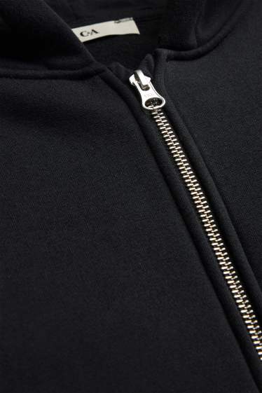 Children Boys - Sweatshirt with zipper - black