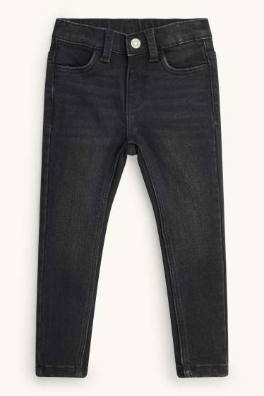 Copii - Fete - Skinny jeans - jeans termoizolanți - denim-gri închis