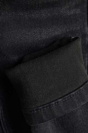 Copii - Fete - Skinny jeans - jeans termoizolanți - denim-gri închis