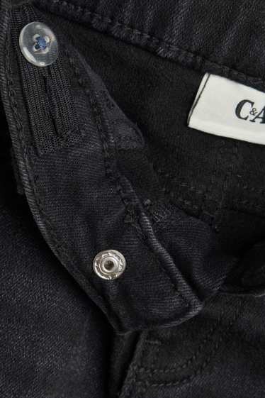Copii - Fete - Skinny jeans - jeans termoizolanți - denim-gri închis