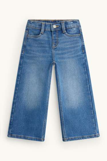 Bambine - Jeans a gamba larga - jeans termici - jeans blu