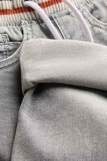 Children Boys - Straight jeans - thermal jeans - LYCRA® - denim-light gray