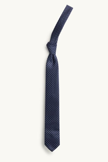 Hommes - Ensemble - chemise de bureau et cravate - 2 pièces - bleu clair