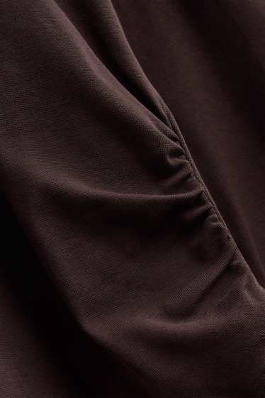 Femmes - Haut à manches longues - slim fit - marron foncé