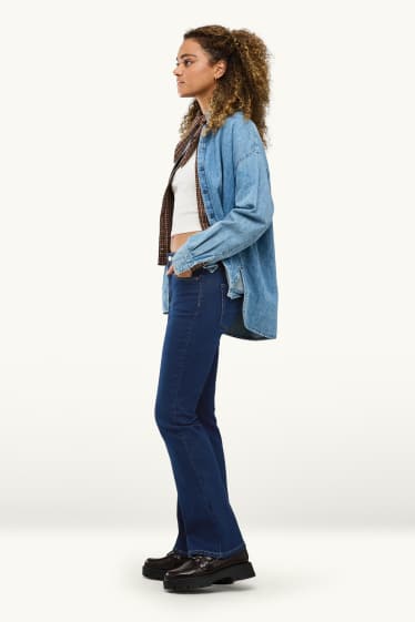 Femmes - Bootcut jean - mid waist - jean bleu