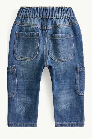 Baby Boys - Baby cargo jeans - blue denim