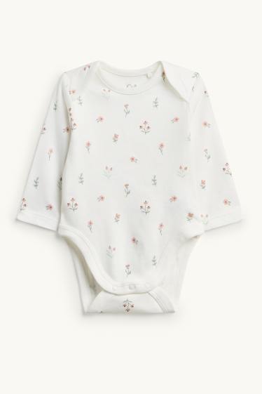 Nadó nena - Esquirol - pijama d’una peça - per a nadó - 2 peces - blanc/rosa