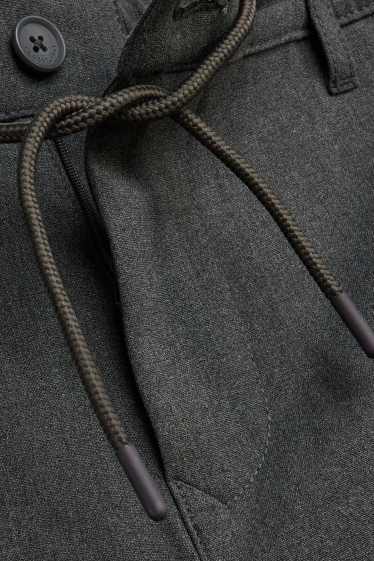 Herren - Chino - Tapered Fit - dunkelgrau-melange