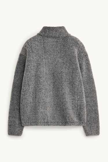 Women - Fleece jumper - gray-melange