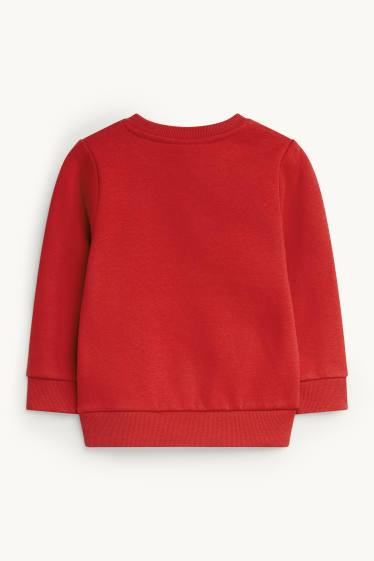 Bambini - Uomo Ragno - maglione natalizio - effetto brillante - rosso