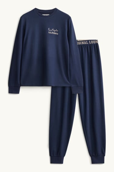 Enfants garçons - Los Angeles - Pyjama - 2 pièces - bleu foncé