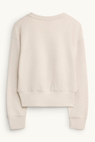 Women - Jumper - ribbed - light beige