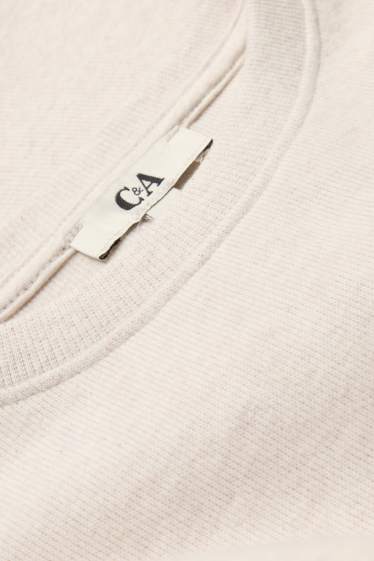 Women - Jumper - ribbed - light beige