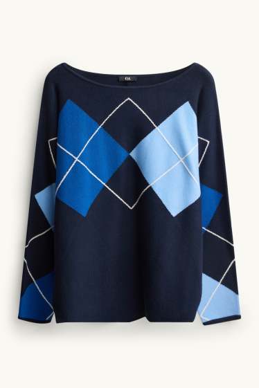 Women - Jumper - blue / dark blue