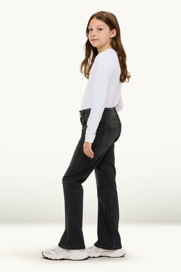 Children Girls - Bootcut jeans - LYCRA® - denim-dark gray