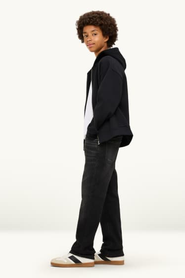 Bambini - Straight jeans - jeans termici - jeans grigio scuro