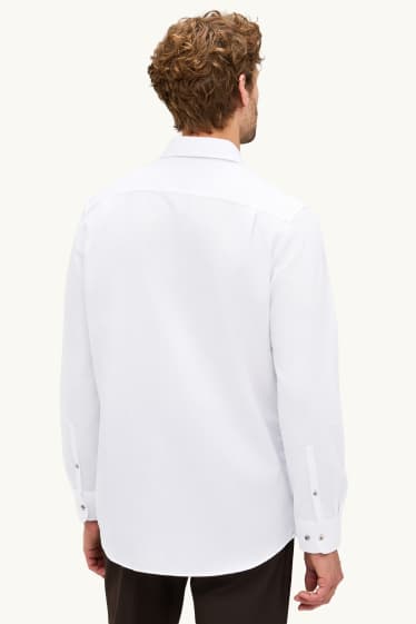 Heren - Business-overhemd - regular fit - kent - wit