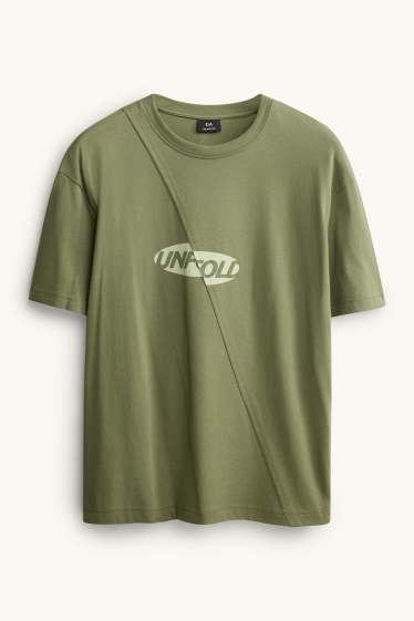 Uomo - T-shirt - verde
