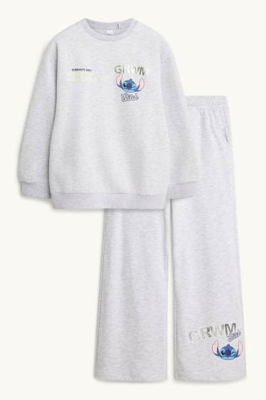 Enfants filles - Ensemble - gris clair chiné