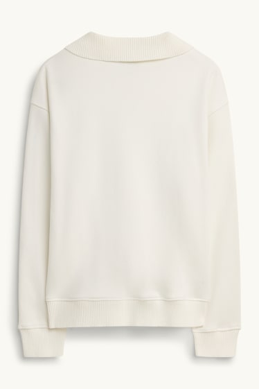 Herren - Sweatshirt - cremeweiß