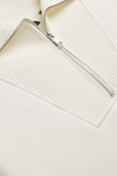 Herren - Sweatshirt - cremeweiß