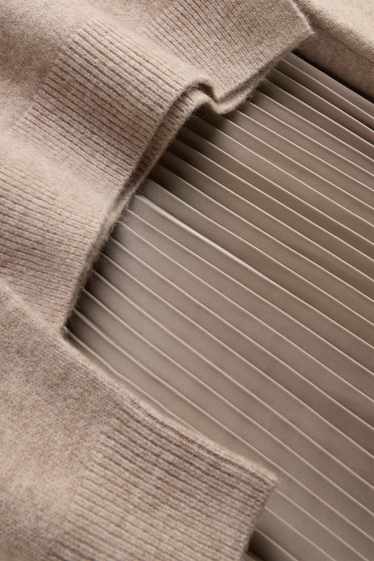 Femmes - Ensemble - Pull de grossesse et robe d’allaitement - 2 pièces - taupe