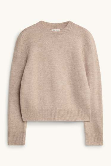 Femmes - Ensemble - Pull de grossesse et robe d’allaitement - 2 pièces - taupe
