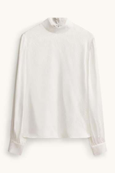 Dames - Blouse - met patroon - wit