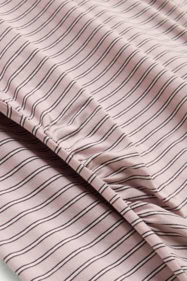 Dona - Samarreta de màniga llarga - slim fit - de ratlles - rosa