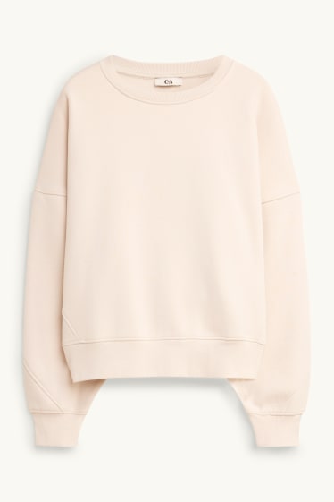 Dames - Sweatshirt - crèmekleurig