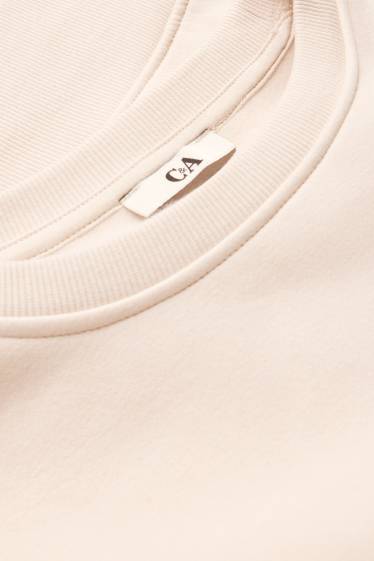 Dames - Sweatshirt - crèmekleurig
